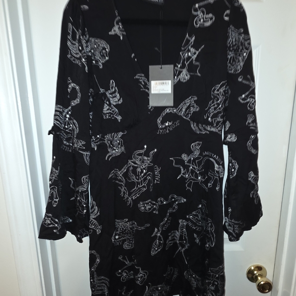 Disturbia Black Celestial Print Mini Dress - Picture 2 of 5